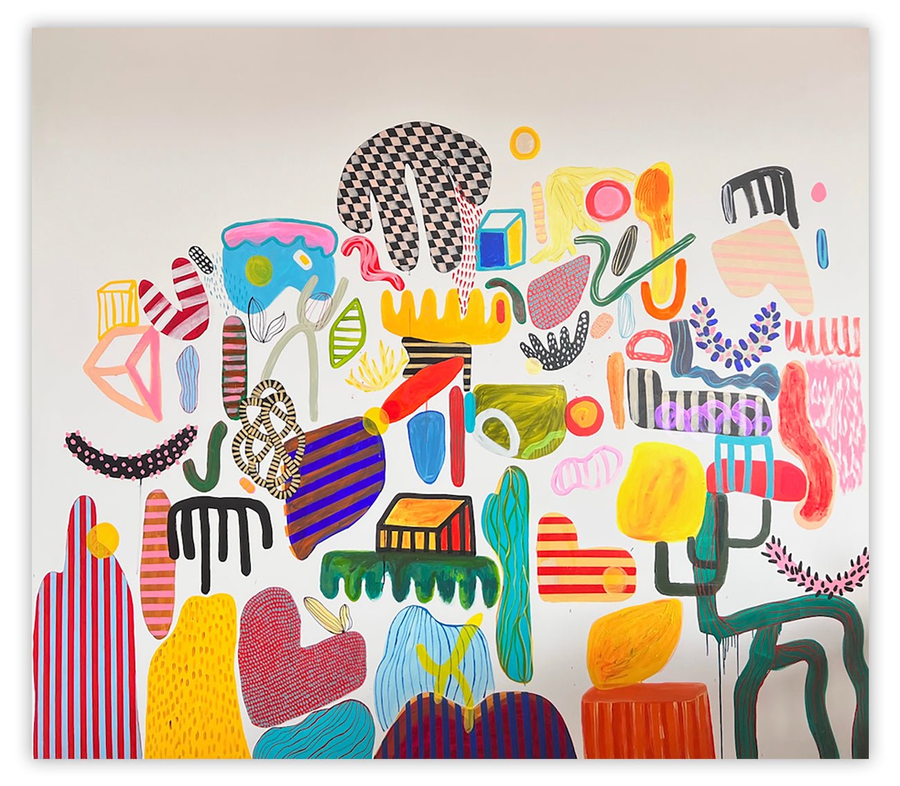 Things that blossom when it rains - Daniela Marin - Abstract Painting - Ideelart