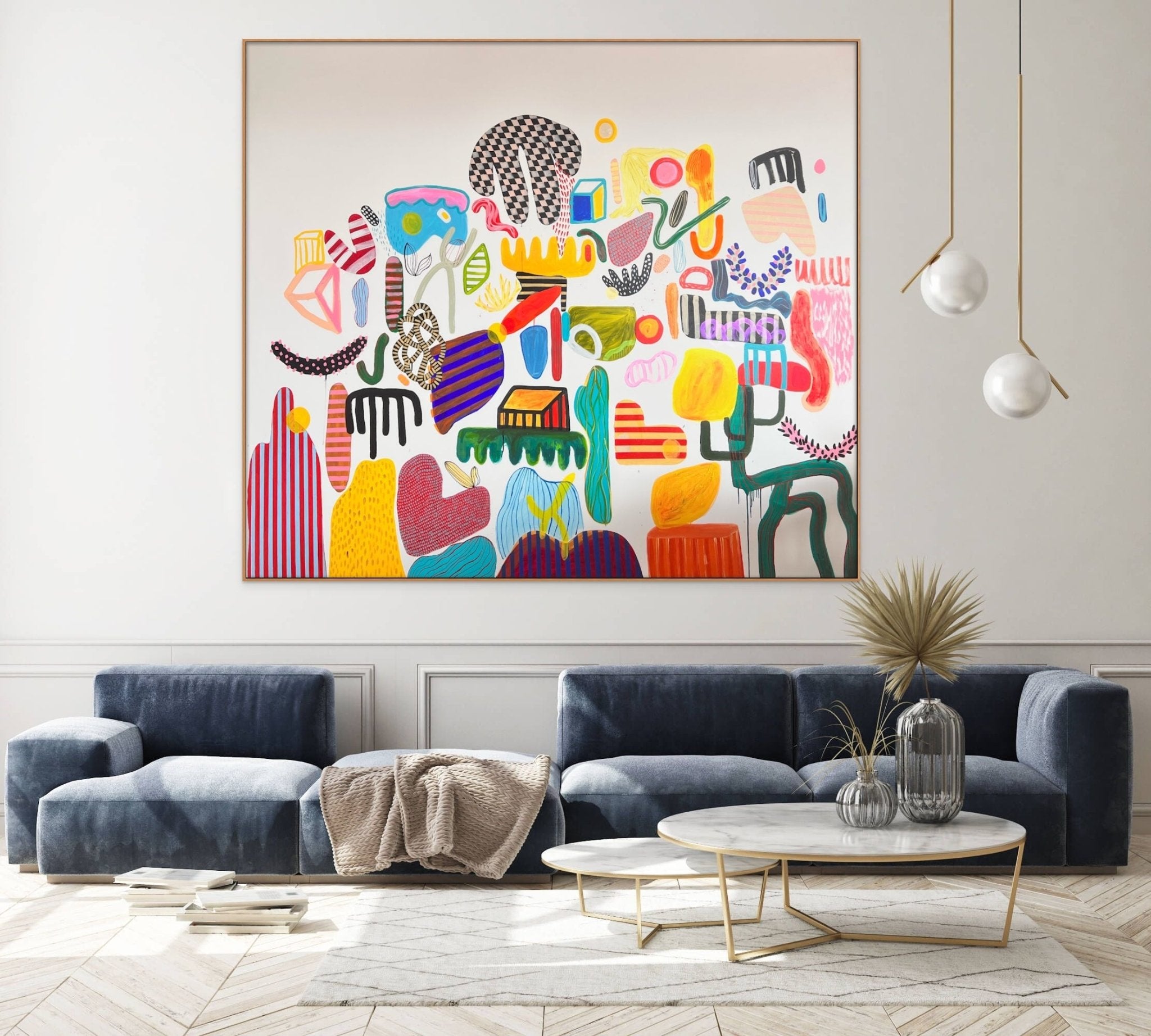 Things that blossom when it rains - Daniela Marin - Abstract Painting - Ideelart