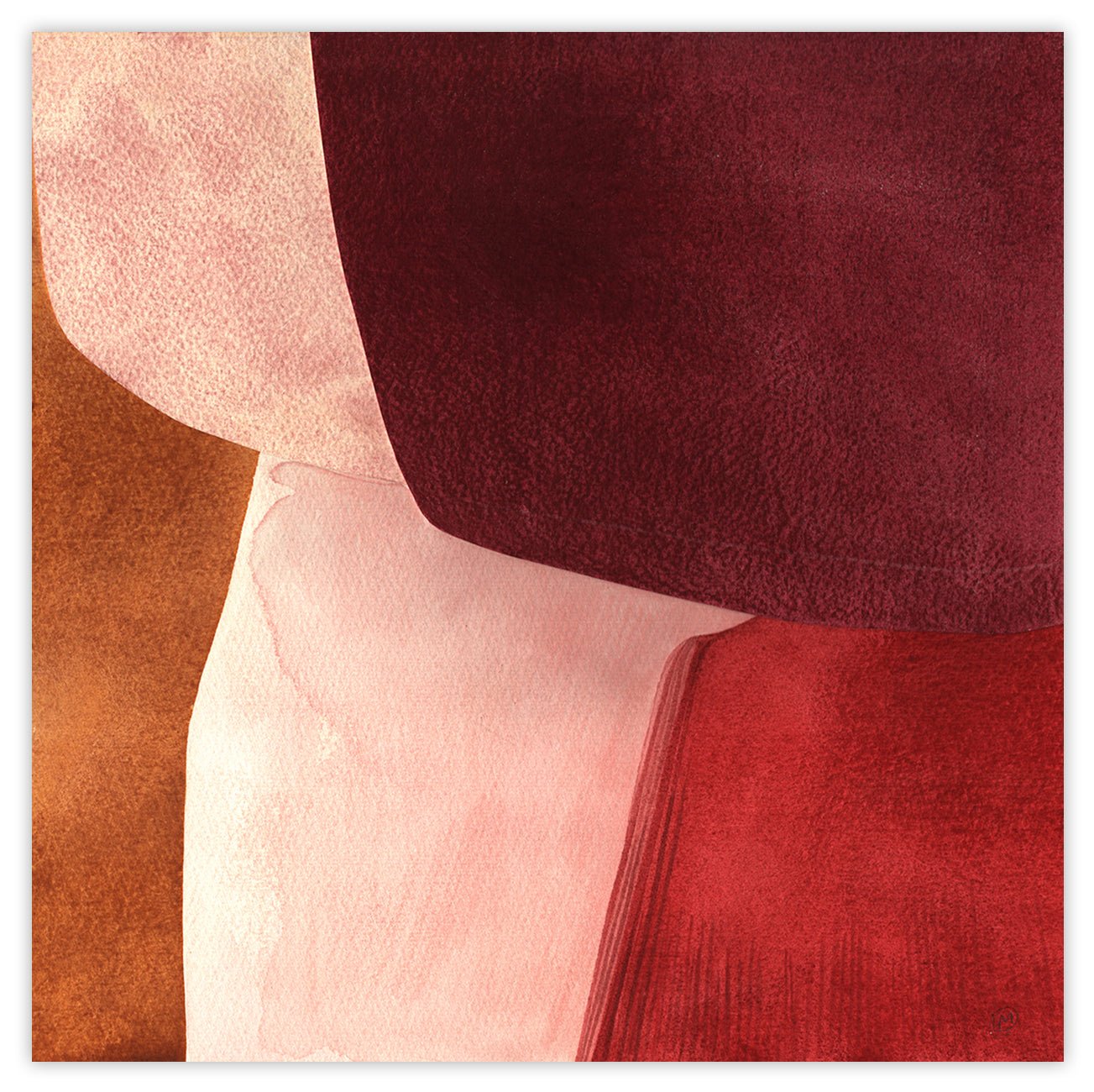 Paysage premiers III - Marie de Lignerolles - Abstract Painting - Ideelart