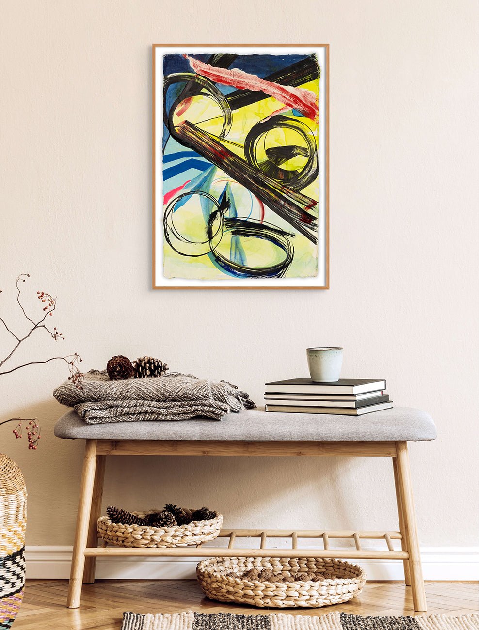 Spheres - Laura Newman - Abstract Painting - Ideelart