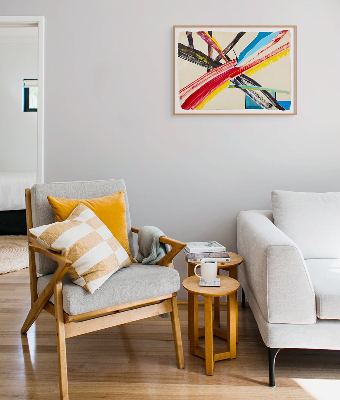 Scaffold - Laura Newman - Abstract Painting - Ideelart