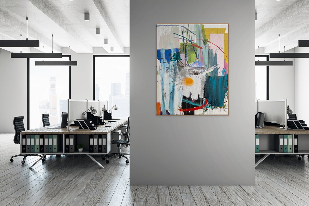 First Class Travel - Ludovic Dervillez - Abstract Painting - Ideelart