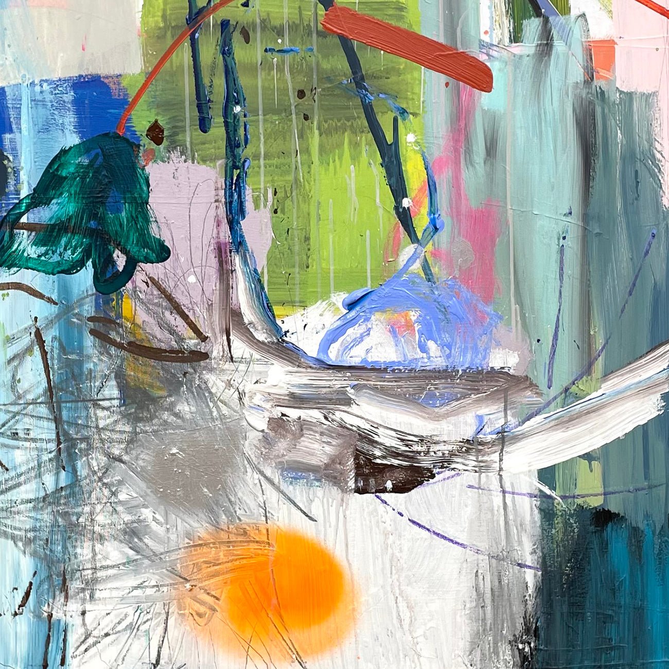 First Class Travel - Ludovic Dervillez - Abstract Painting - Ideelart