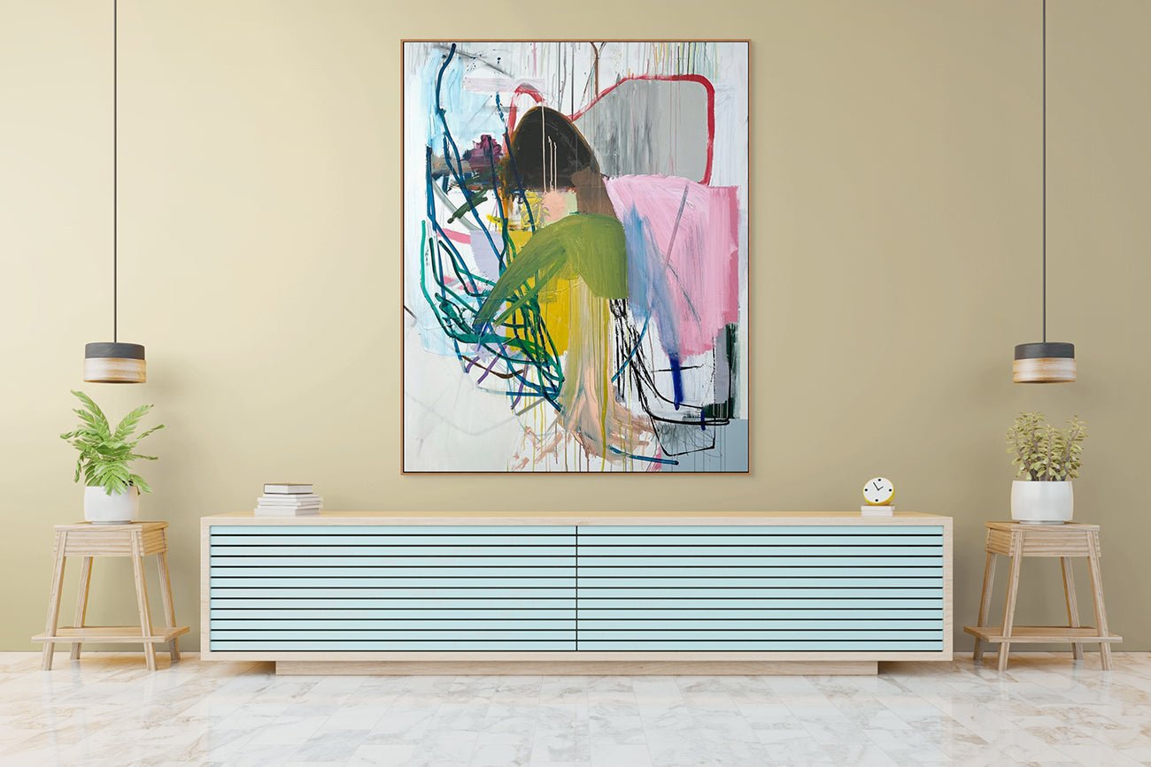 Sarcastic Creature - Ludovic Dervillez - Abstract Painting - Ideelart