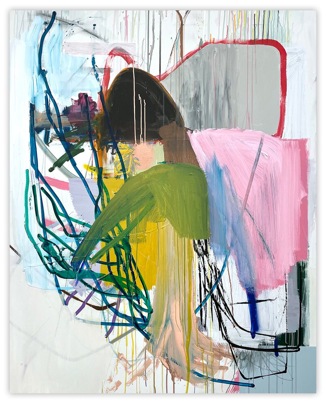 Sarcastic Creature - Ludovic Dervillez - Abstract Painting - Ideelart