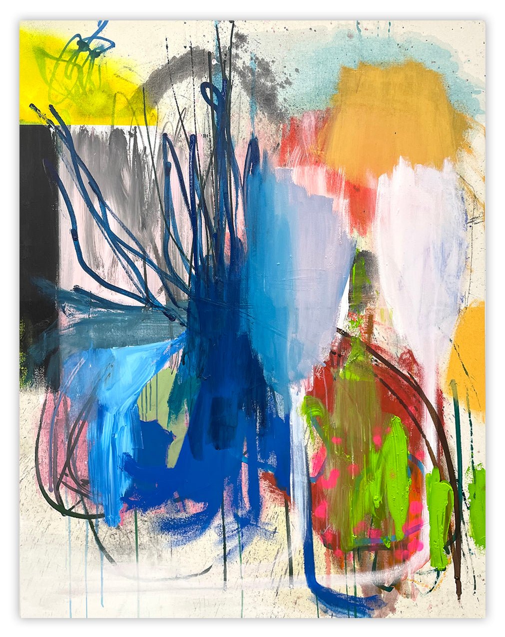 Endemic Species - Ludovic Dervillez - Abstract Painting - Ideelart