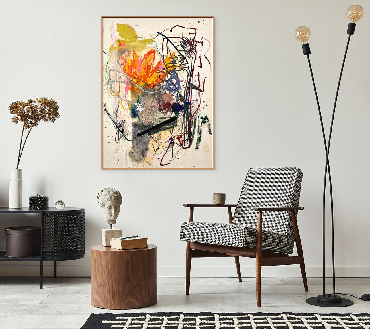 Brush Fires - Ludovic Dervillez - Abstract Painting - Ideelart