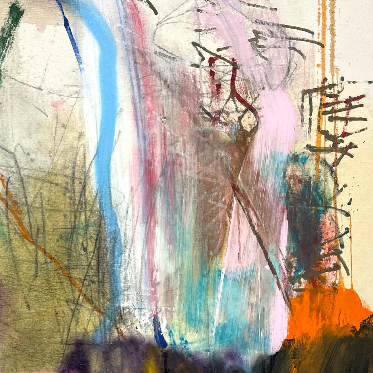 Daybreak - Ludovic Dervillez - Abstract Painting - Ideelart