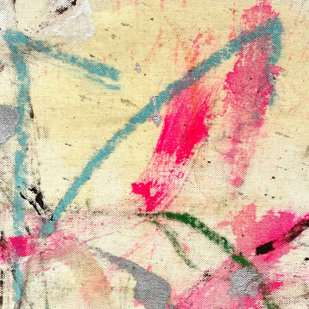 Floral Note - Ludovic Dervillez - Abstract Painting - Ideelart