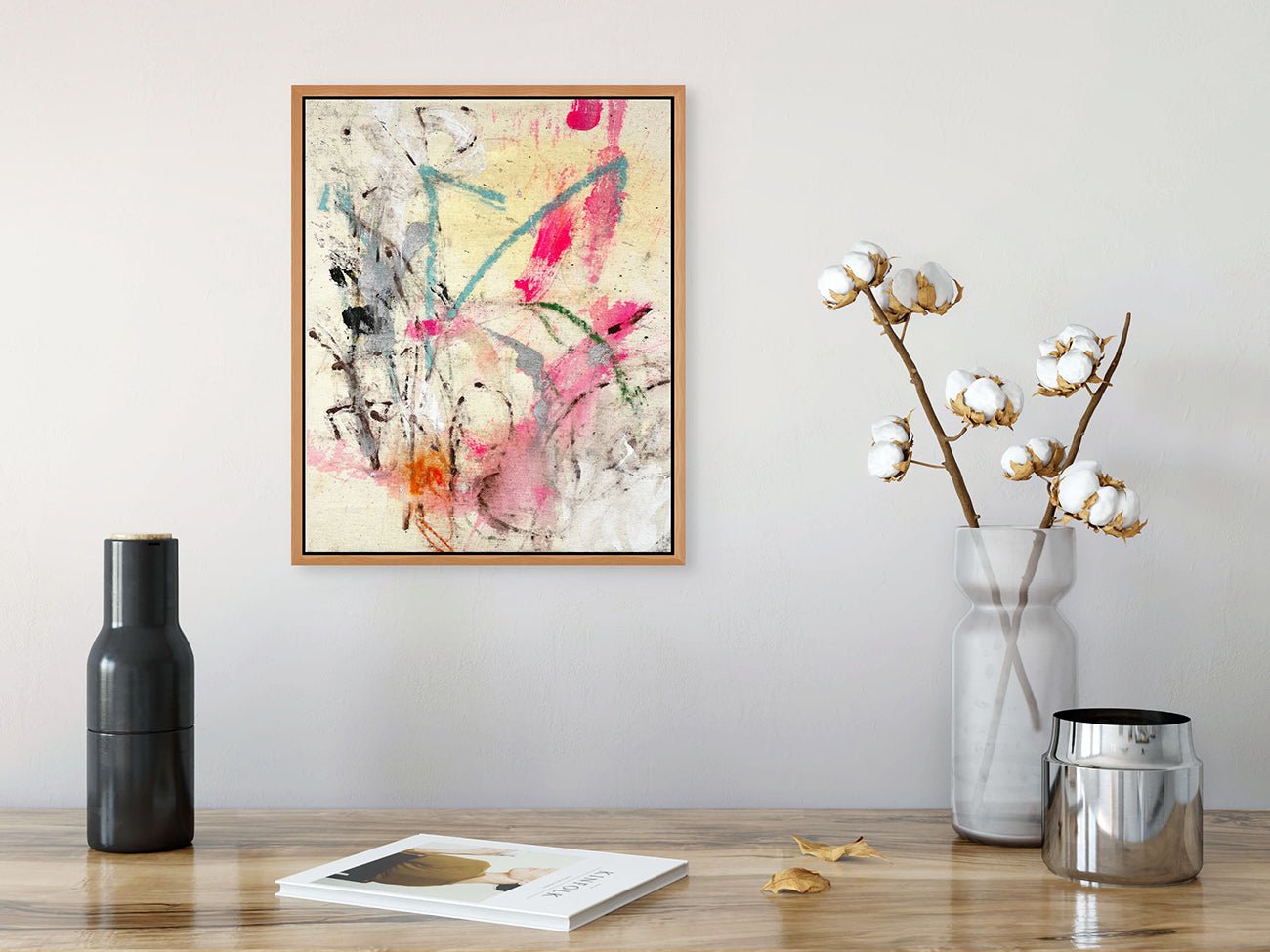 Floral Note - Ludovic Dervillez - Abstract Painting - Ideelart