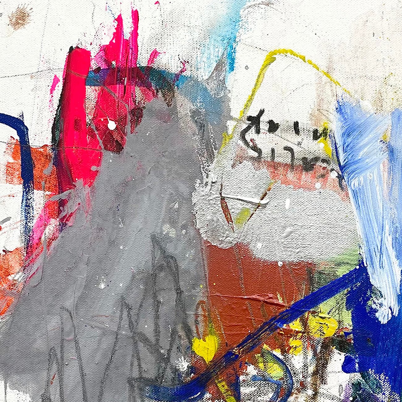 Odds And Ends - Ludovic Dervillez - Abstract Painting - Ideelart