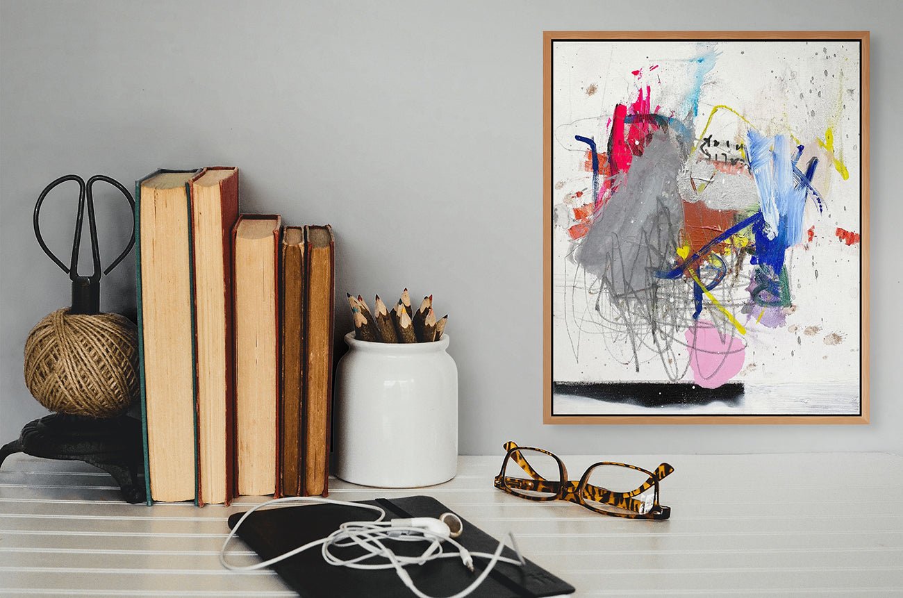 Odds And Ends - Ludovic Dervillez - Abstract Painting - Ideelart