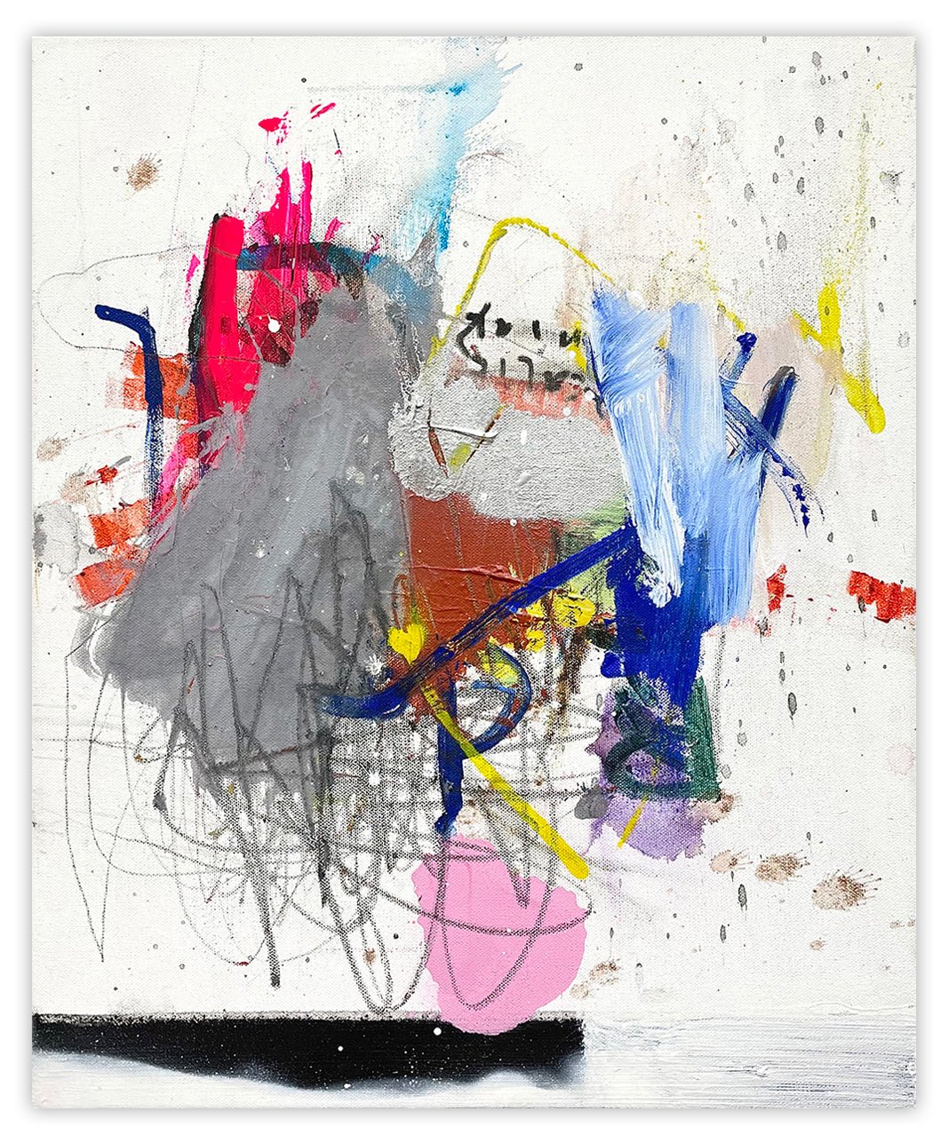 Odds And Ends - Ludovic Dervillez - Abstract Painting - Ideelart