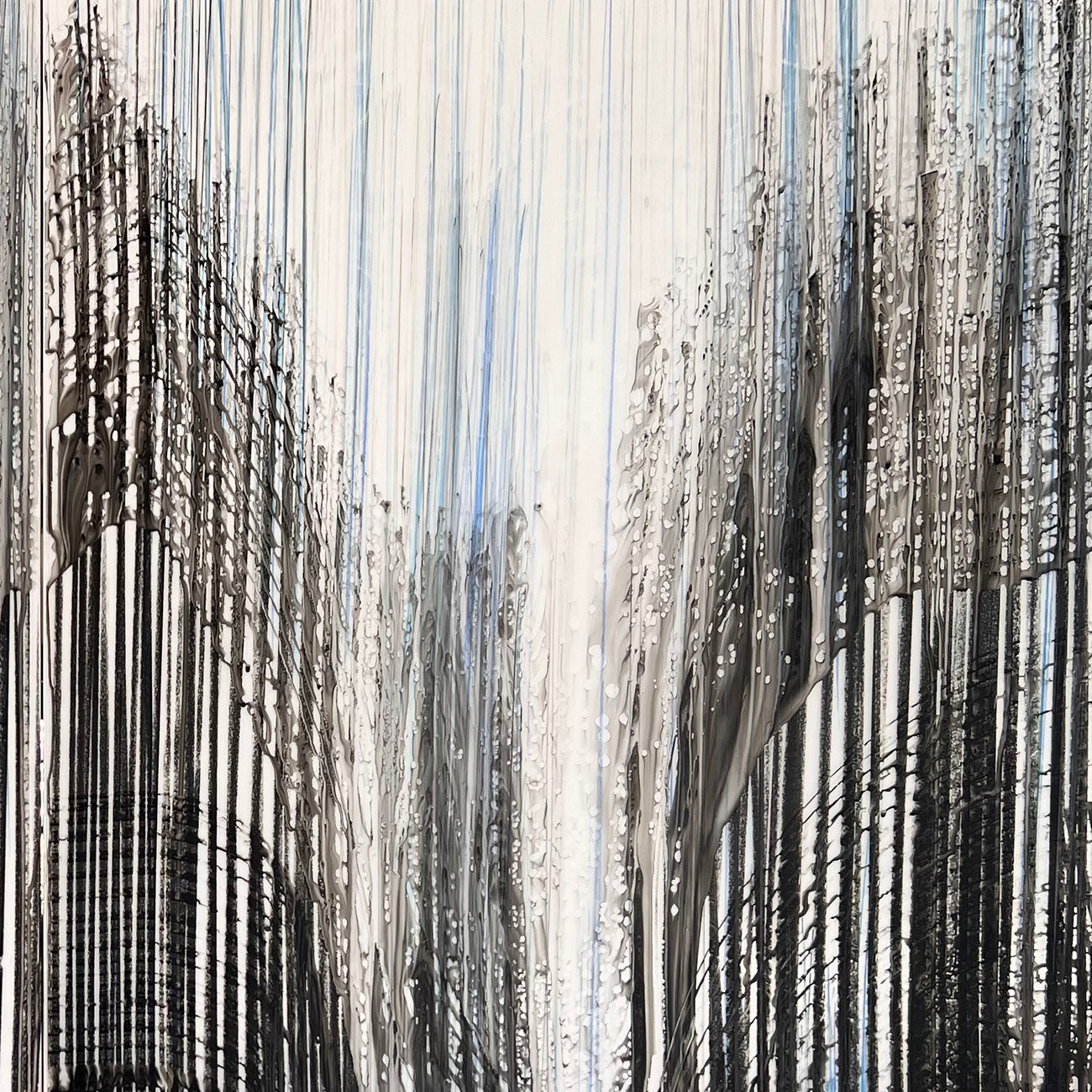 Big Blue Melt 14 - Jaanika Peerna - Abstract Drawing - Ideelart