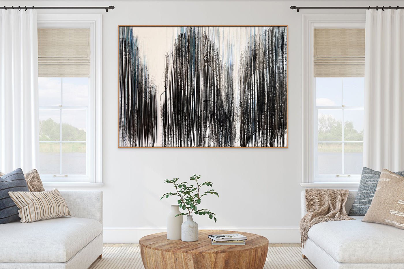 Big Blue Melt 14 - Jaanika Peerna - Abstract Drawing - Ideelart