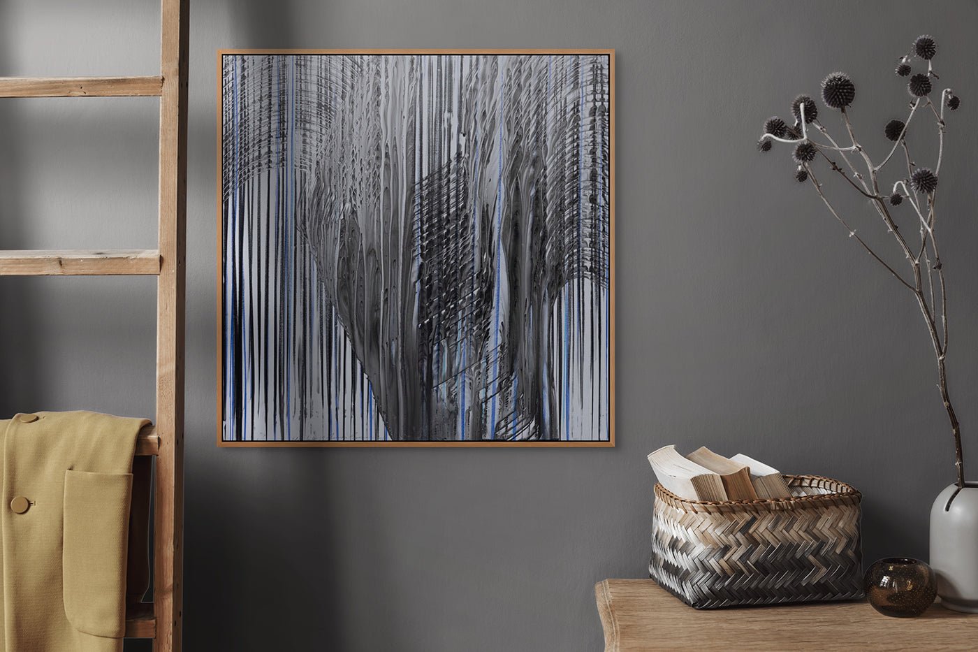 Blue Melt 19 - Jaanika Peerna - Abstract Drawing - Ideelart