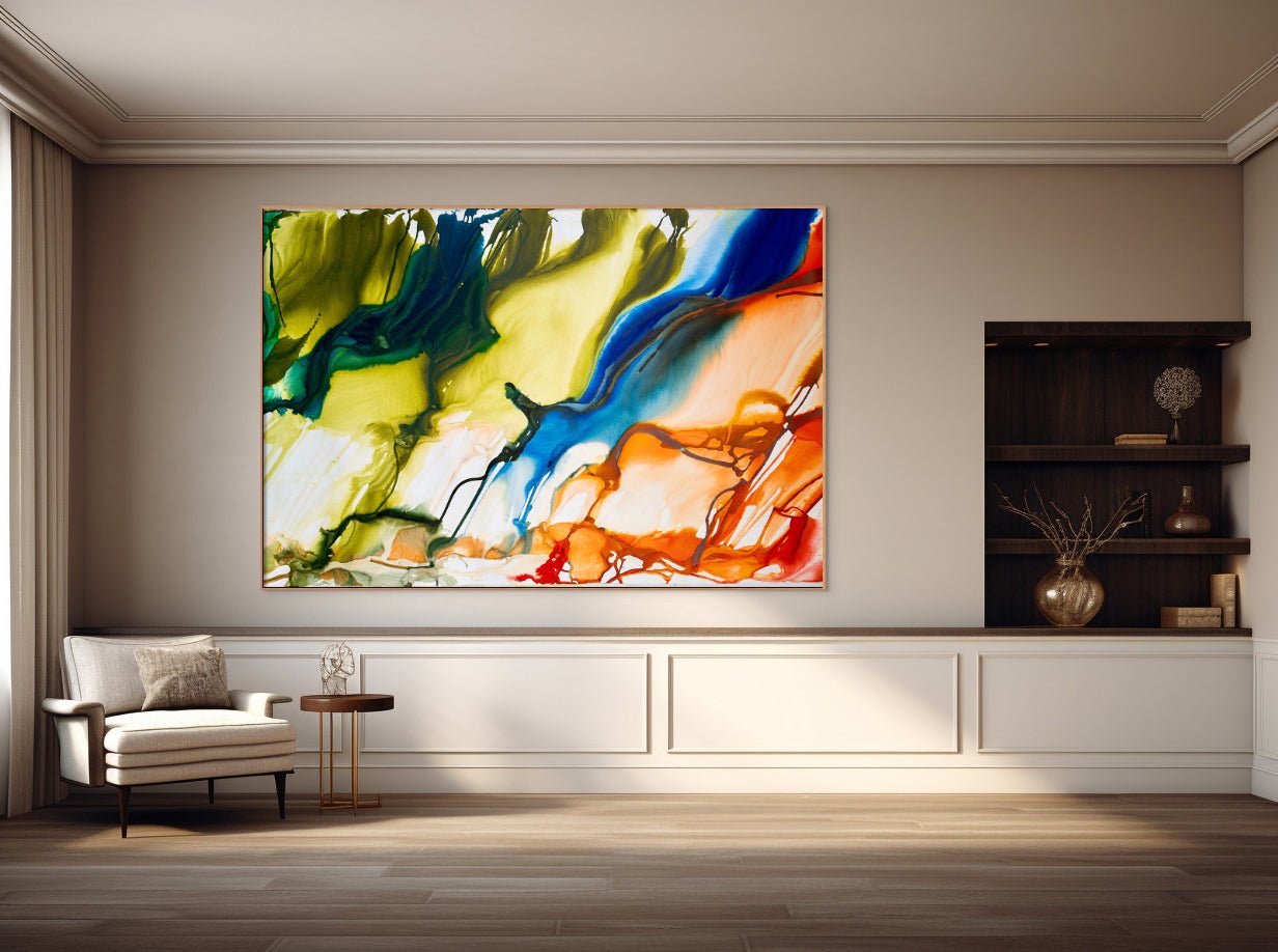 L'île - Martin Reyna - Abstract Painting - Ideelart