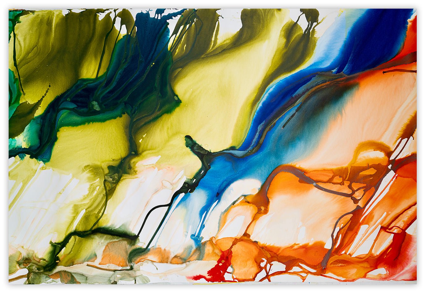 L'île - Martin Reyna - Abstract Painting - Ideelart