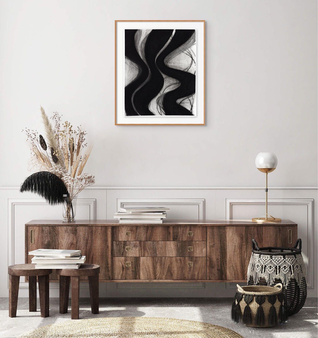 Dovetail small 6 - Margaret Neill - Abstract Drawing - Ideelart