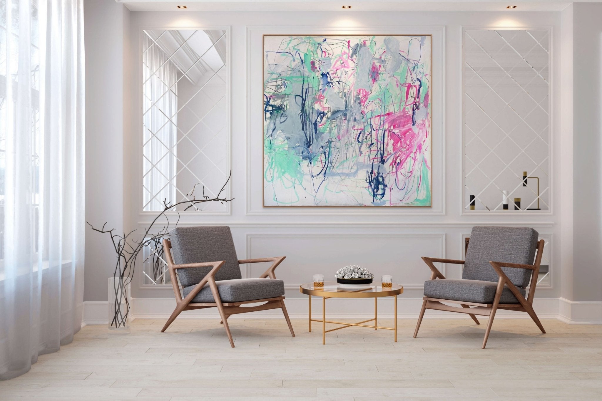 How It Has Been Made Possible - Macha Poynder - Abstract Painting - Ideelart