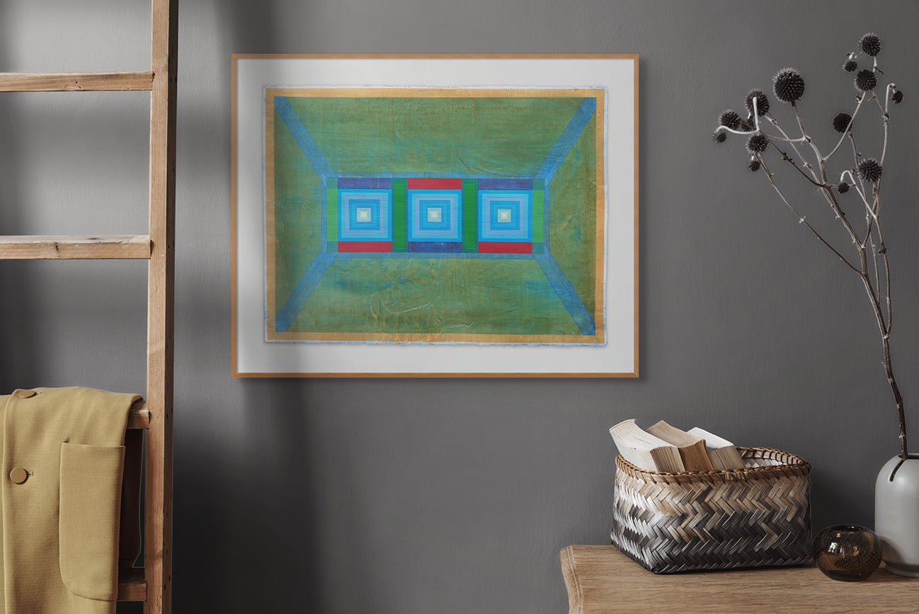 Organic Geometry (Fragrant Portals I) - Michael Barringer - Abstract Painting - Ideelart