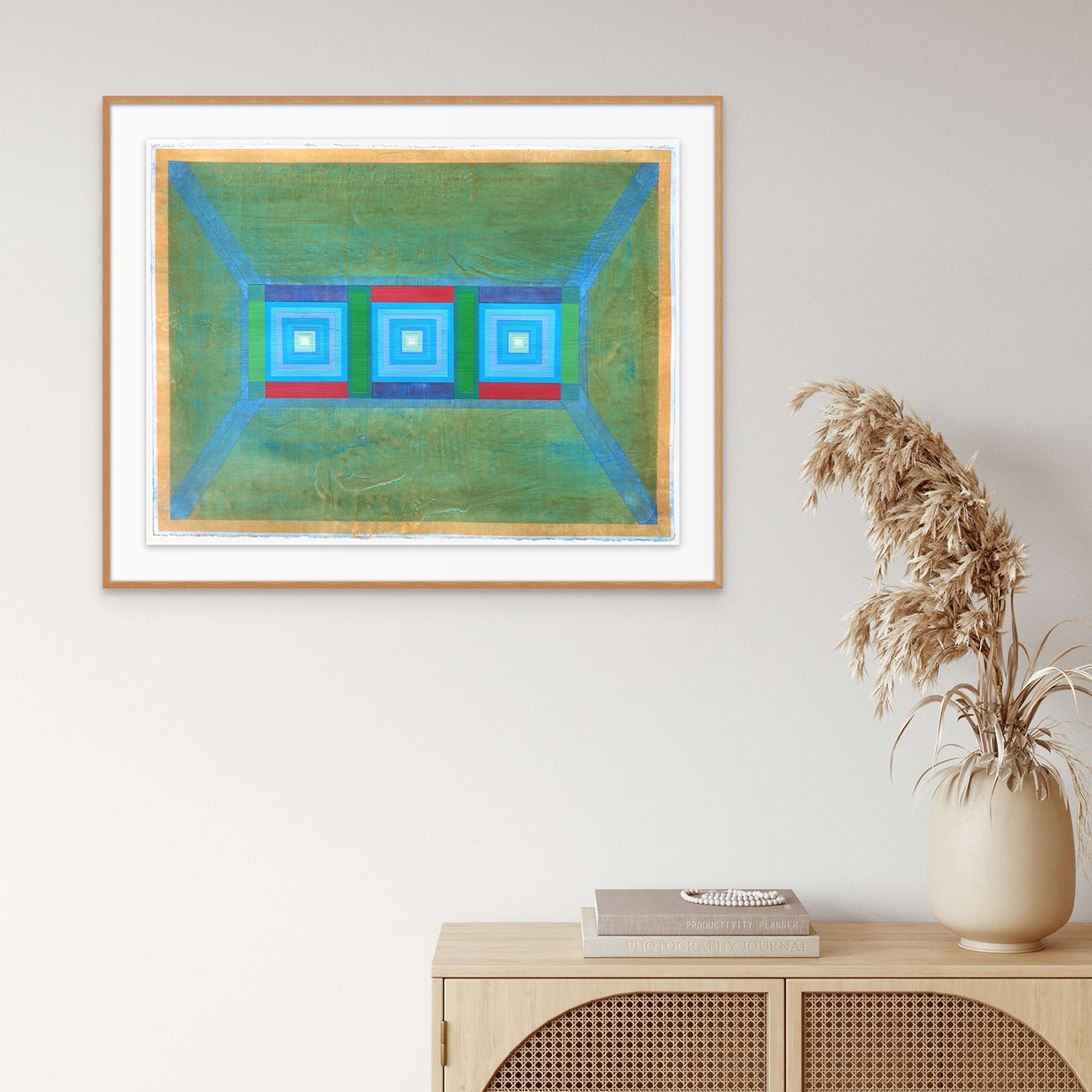 Organic Geometry (Fragrant Portals I) - Michael Barringer - Abstract Painting - Ideelart