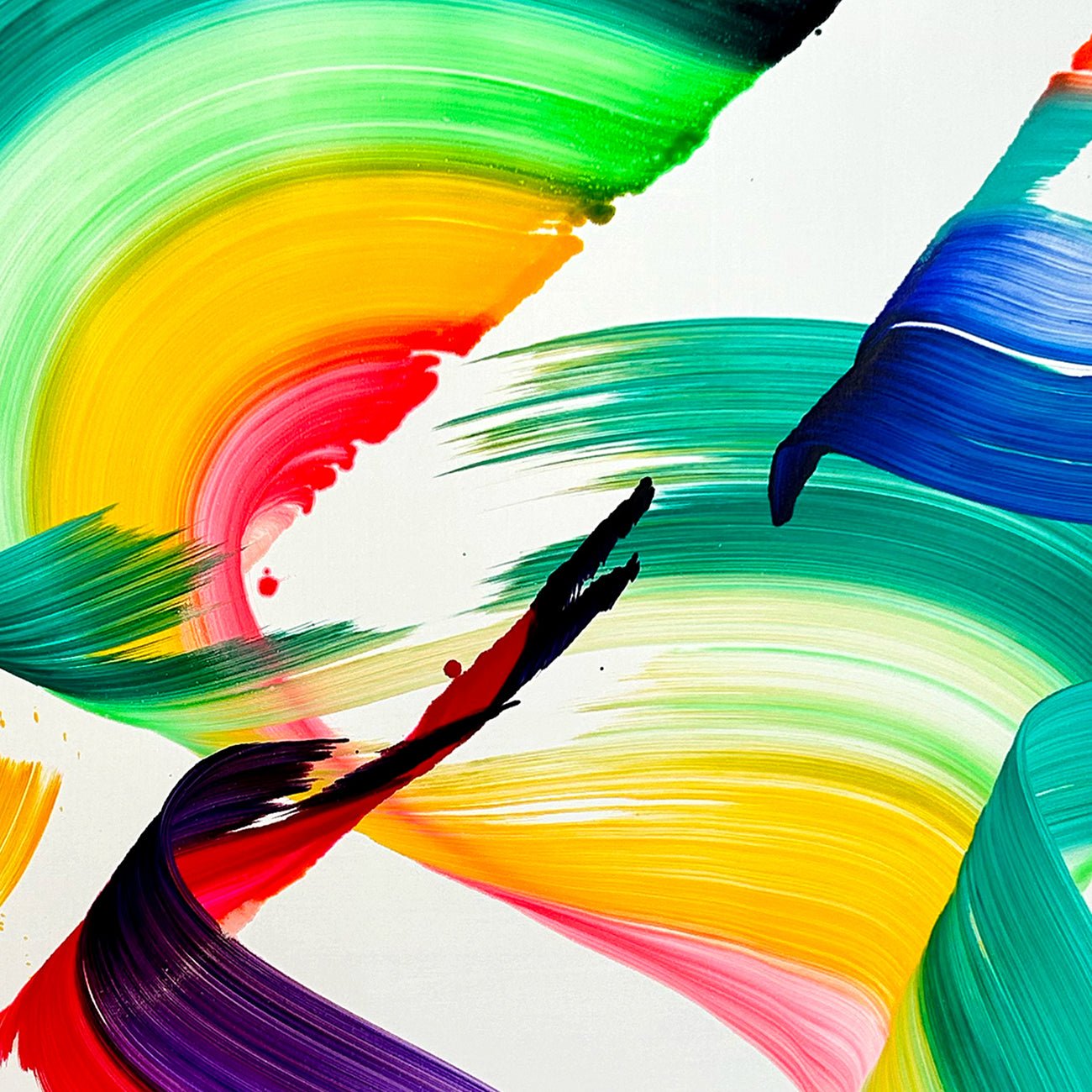 If You Want To Be Happy, Be! - Nikolaos Schizas - Abstract Painting - Ideelart