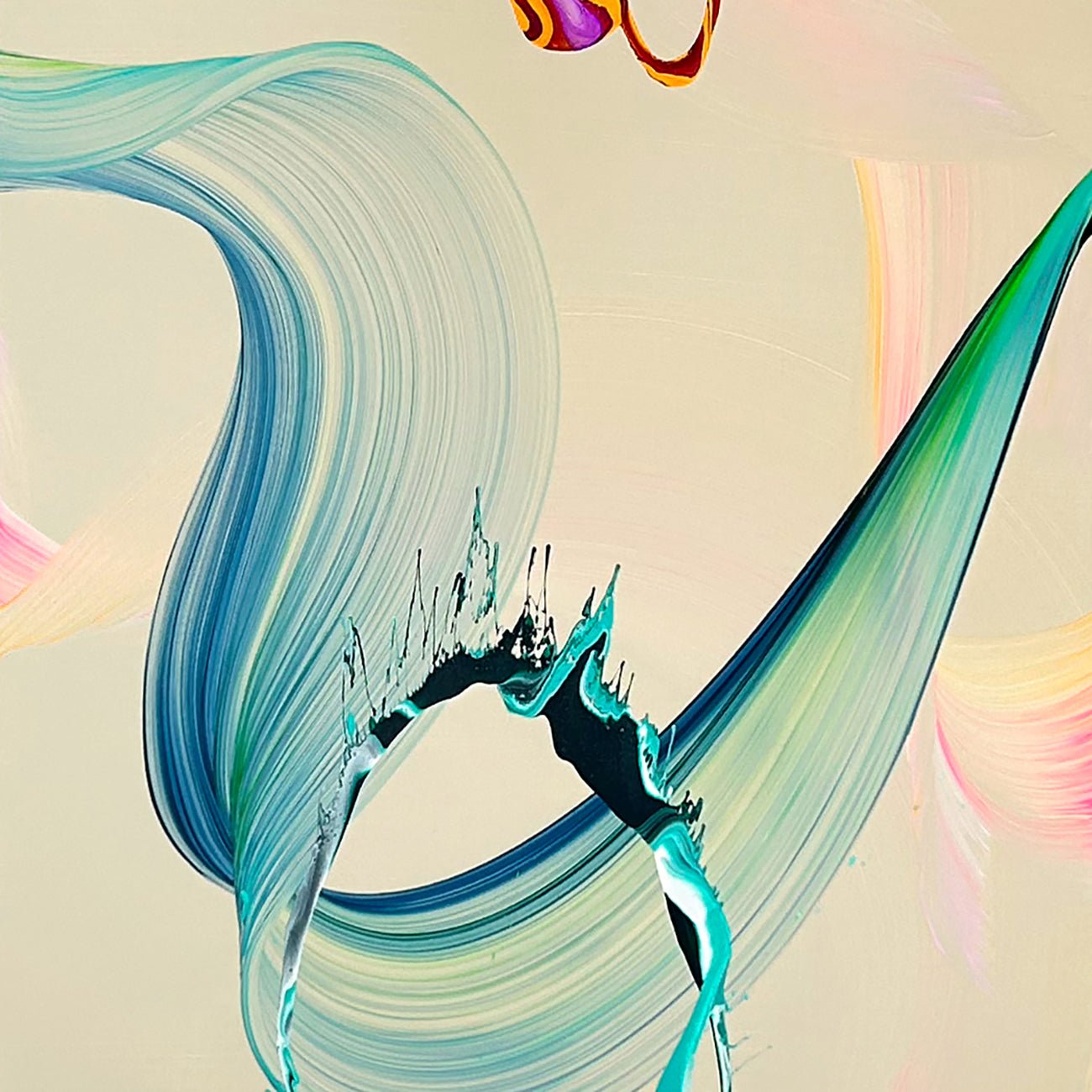 For Ever, Together (Triptych) - Nikolaos Schizas - Abstract Painting - Ideelart