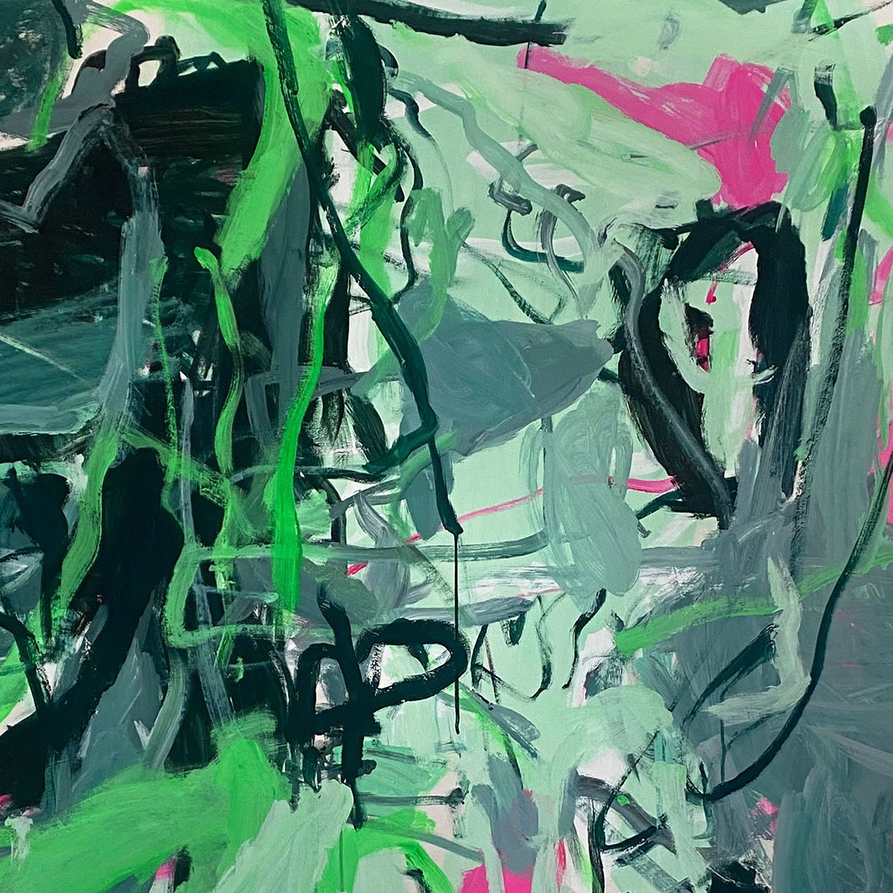 Prophecy of the Whippoorwill - Macha Poynder - Abstract Painting - Ideelart