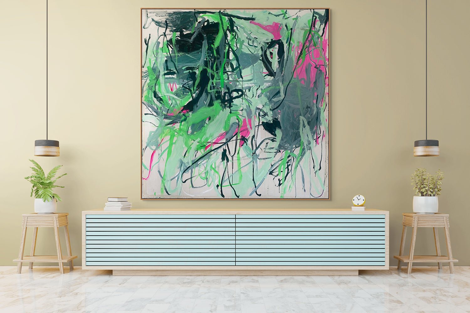 Prophecy of the Whippoorwill - Macha Poynder - Abstract Painting - Ideelart