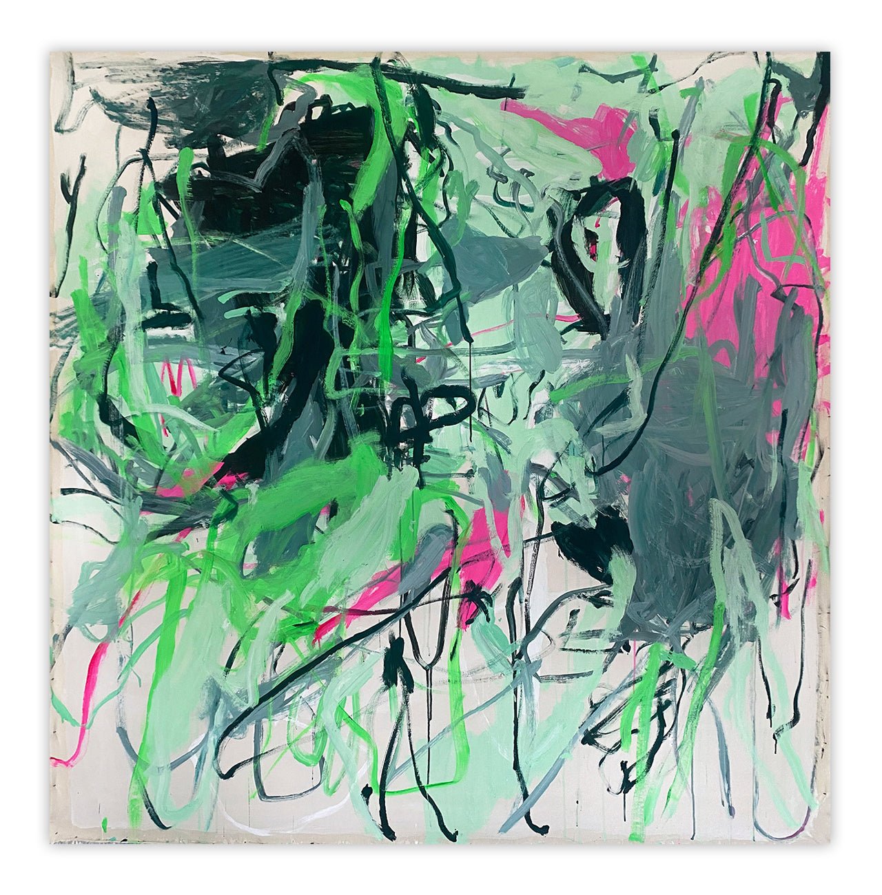 Prophecy of the Whippoorwill - Macha Poynder - Abstract Painting - Ideelart