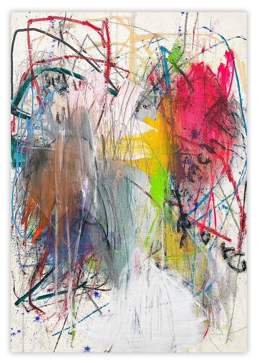 Untitled 59 - Ludovic Dervillez - Abstract Painting - Ideelart
