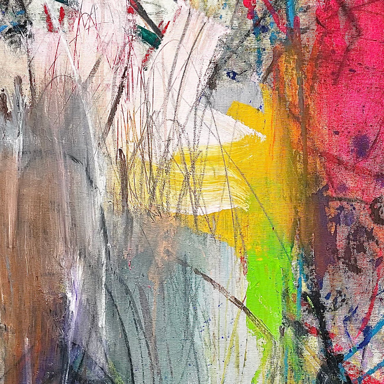 Untitled 59 - Ludovic Dervillez - Abstract Painting - Ideelart