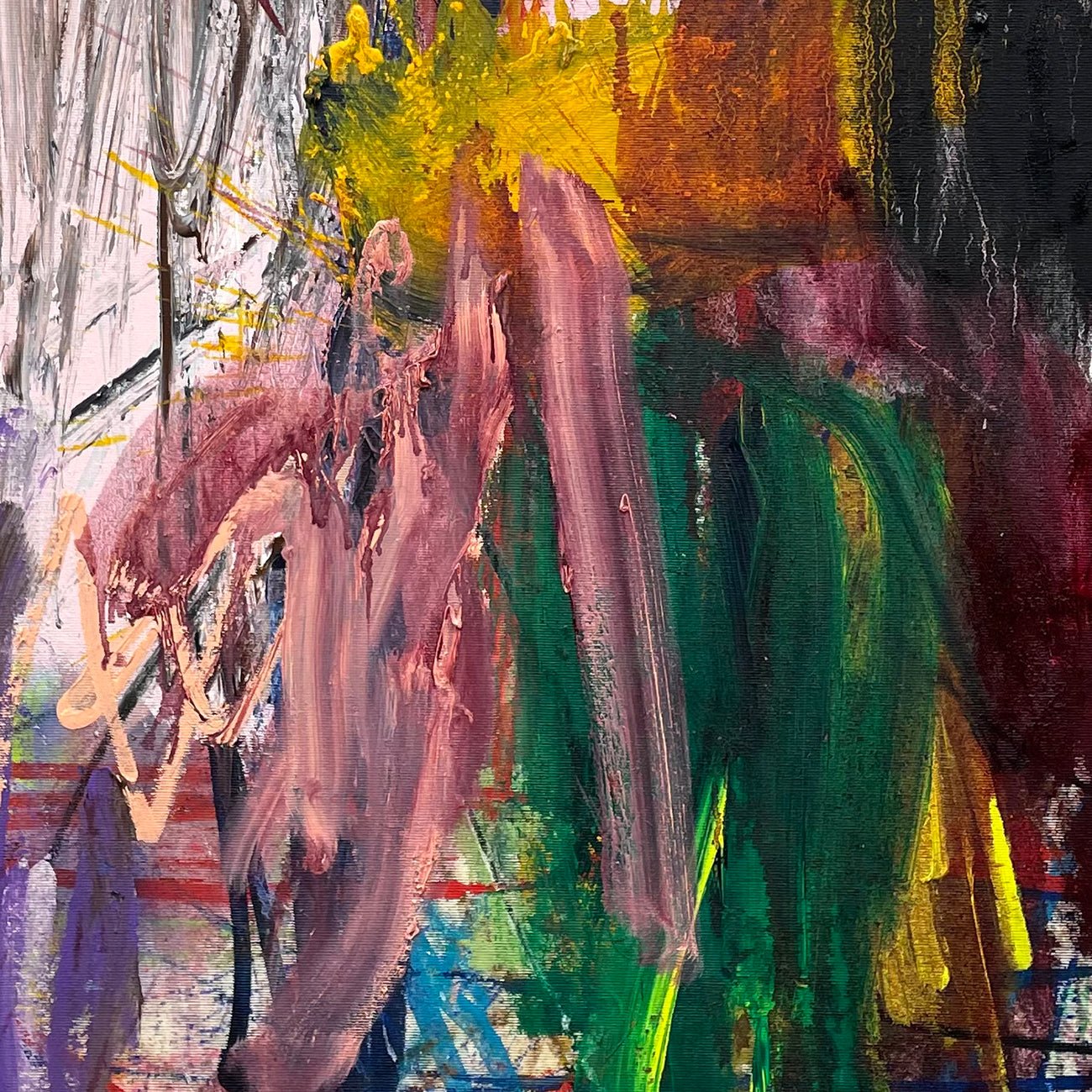 Untitled 76 - Ludovic Dervillez - Abstract Painting - Ideelart