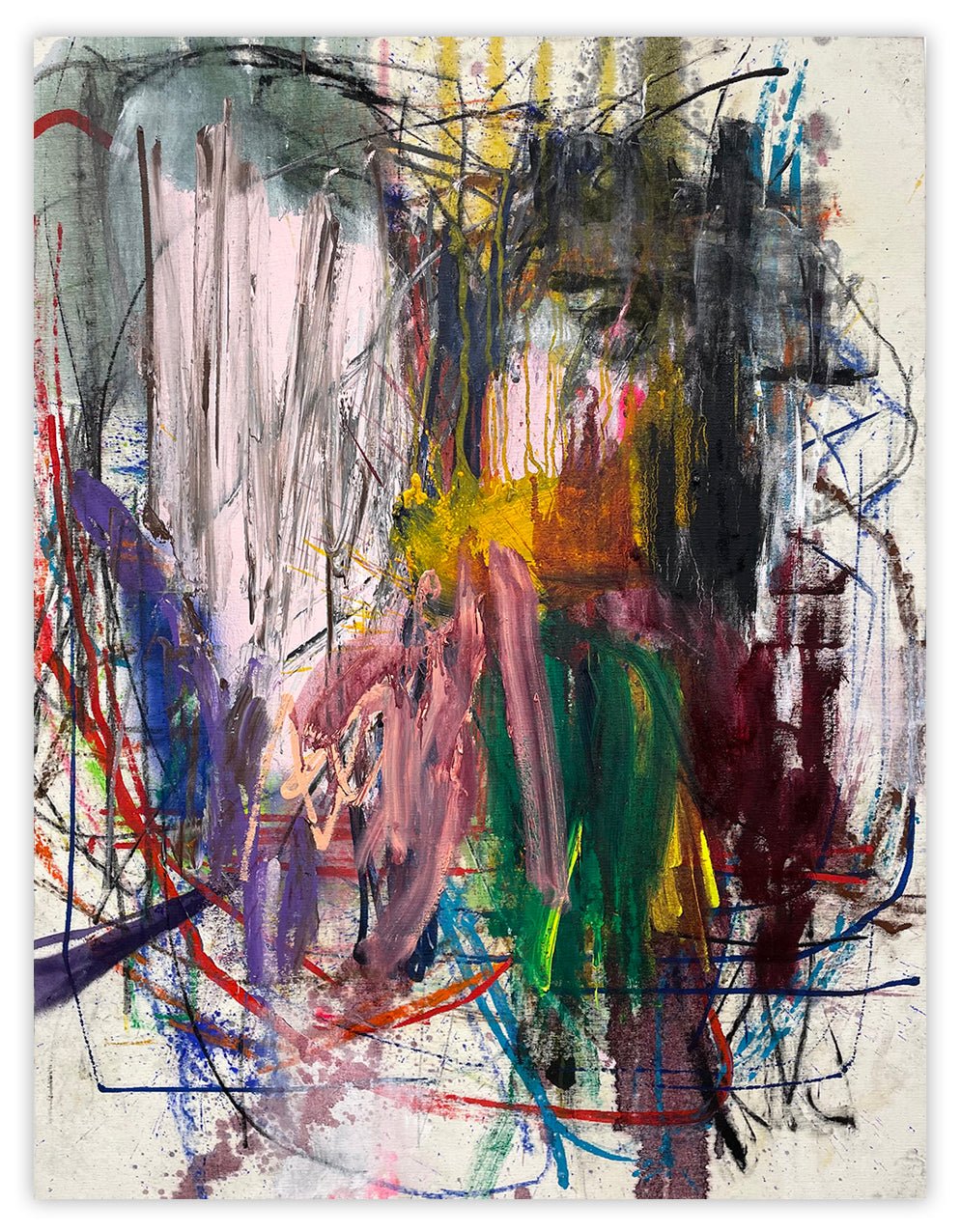 Untitled 76 - Ludovic Dervillez - Abstract Painting - Ideelart