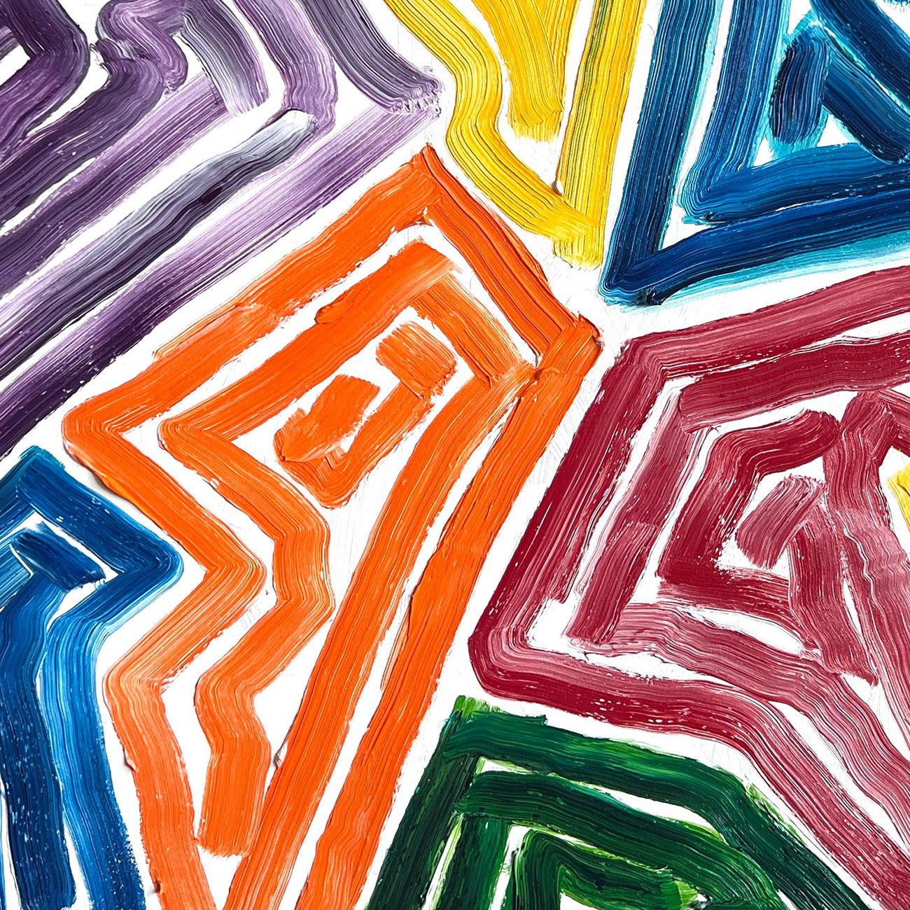 12 Shapes - Dana Gordon - Abstract Painting - Ideelart