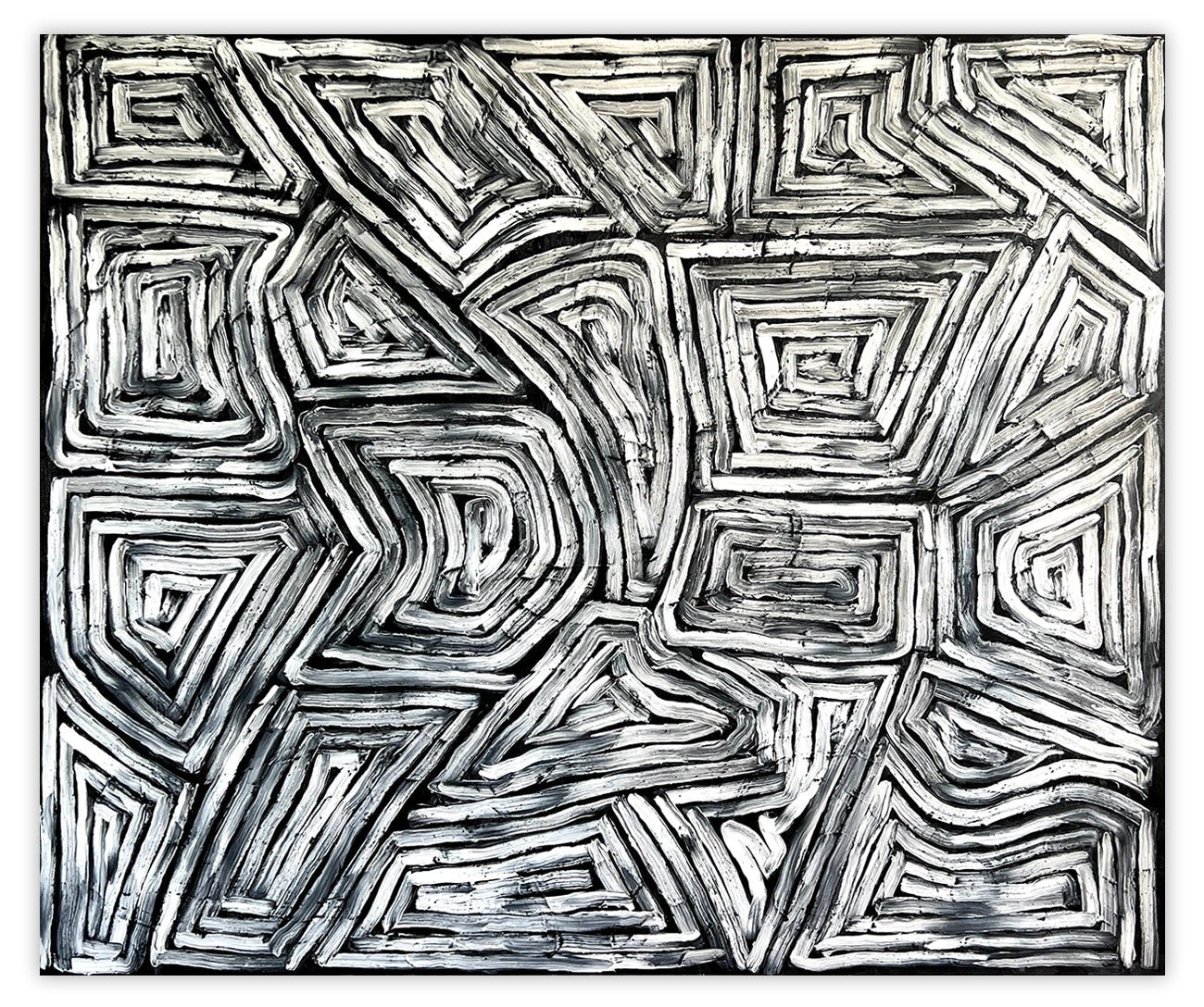 Time Disgathering - Dana Gordon - Abstract Painting - Ideelart