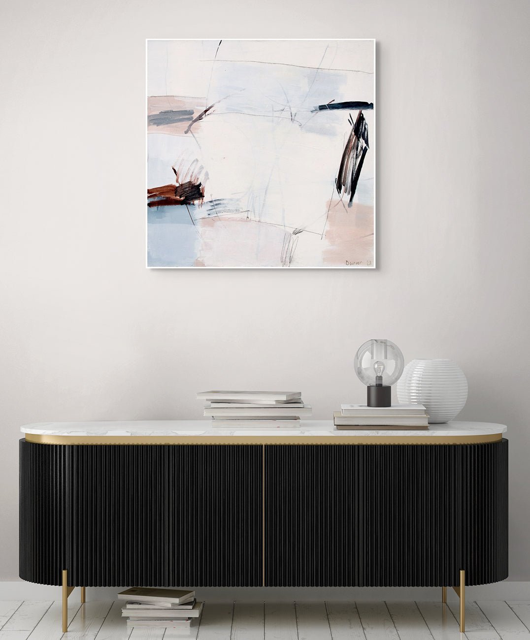 Flussnebel - Andreas Durrer - Abstract Painting - Ideelart