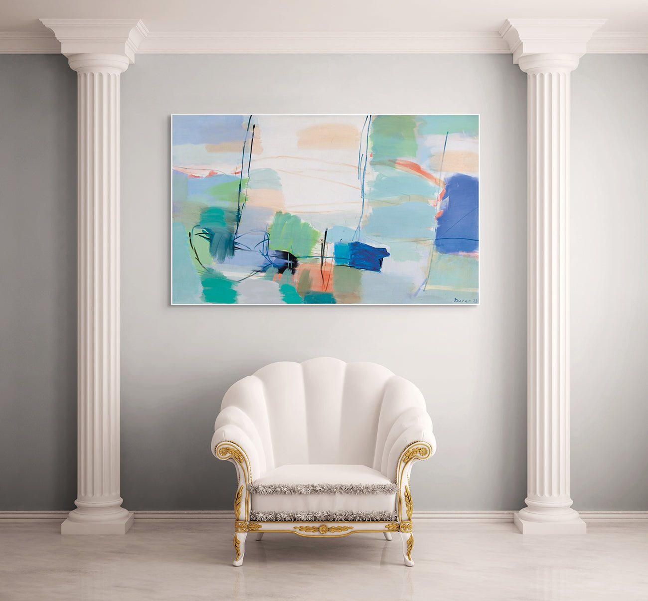 Überwölbt - Andreas Durrer - Abstract Painting - Ideelart