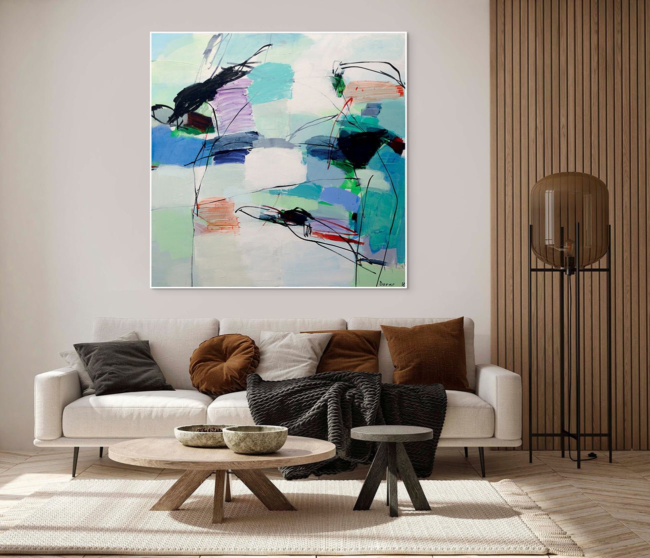 Flow - Andreas Durrer - Abstract Painting - Ideelart