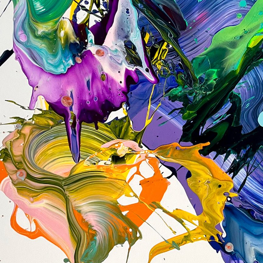 Hana 花 - Nikolaos Schizas - Abstract Painting - Ideelart