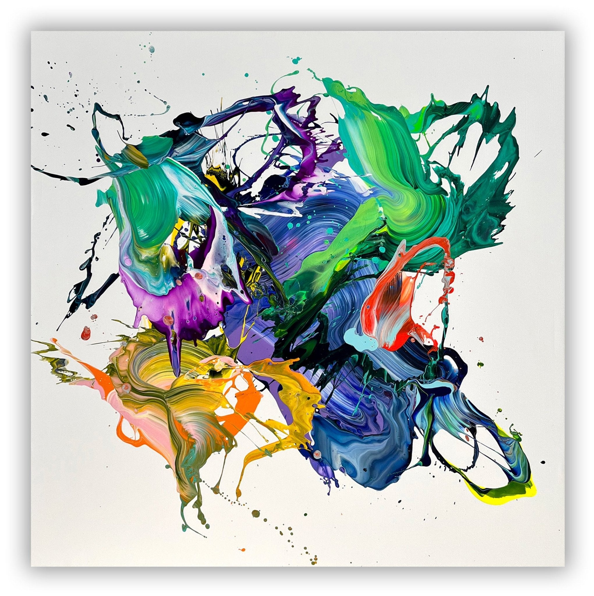 Hana 花 - Nikolaos Schizas - Abstract Painting - Ideelart