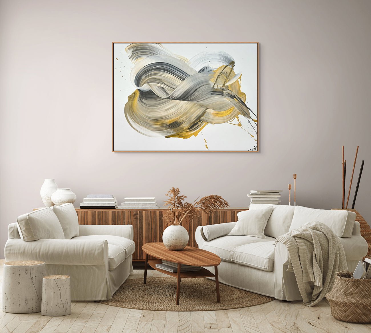 Como Una Ola - Nikolaos Schizas - Abstract Painting - Ideelart