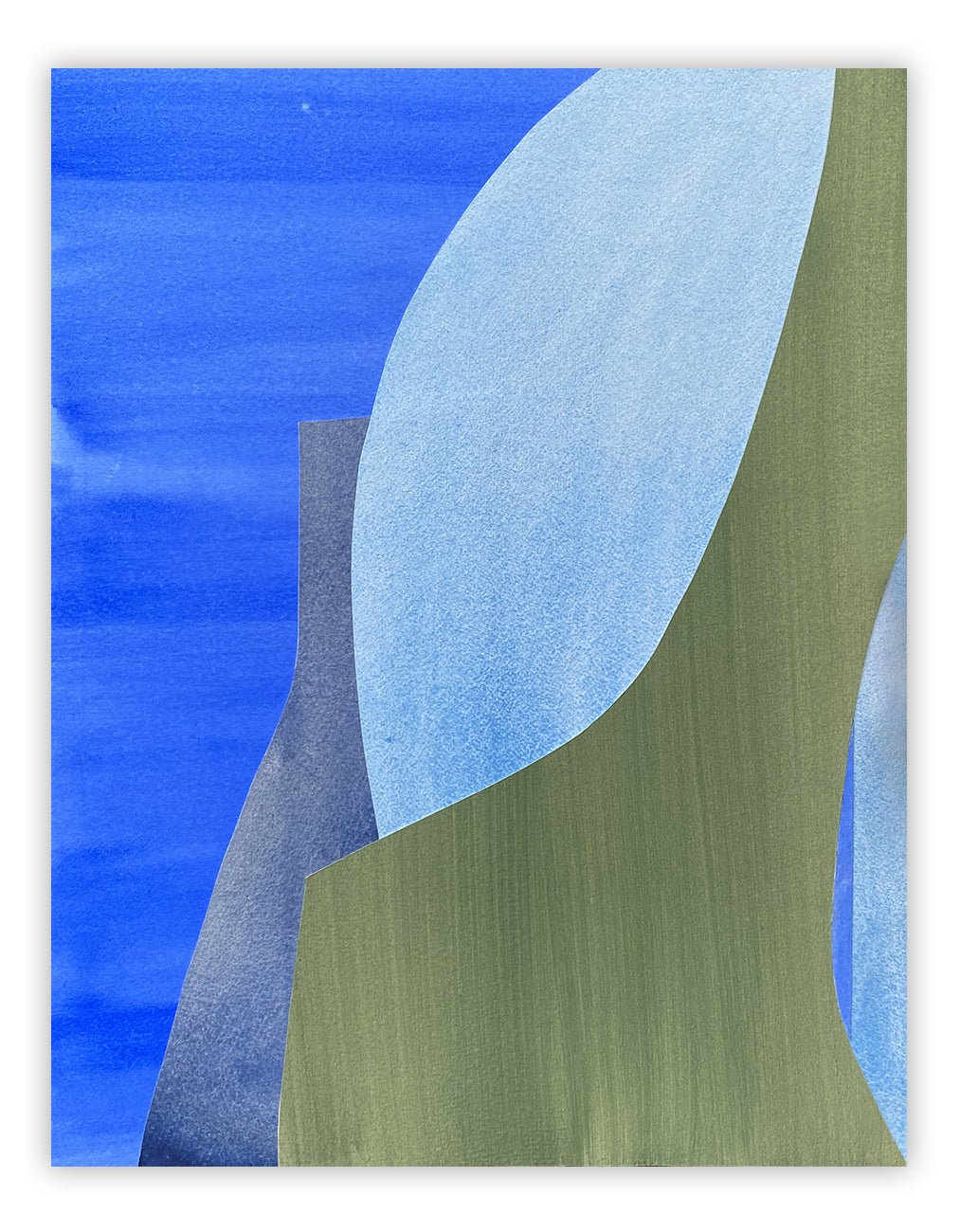 Jardin Sur L'eau - Marie de Lignerolles - Abstract Painting - Ideelart