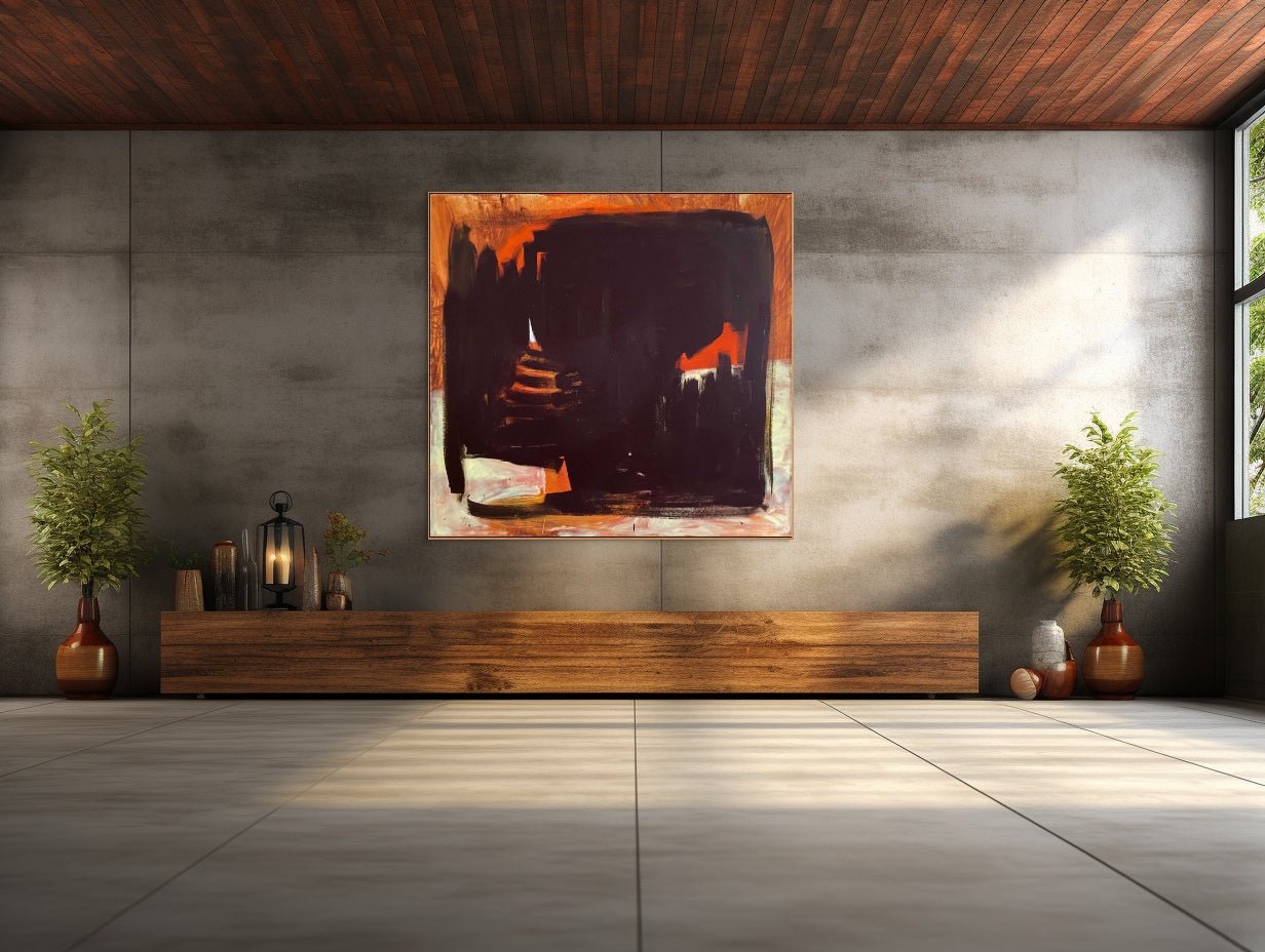 Untitled Almost Black - Paul Landauer - Abstract Painting - Ideelart