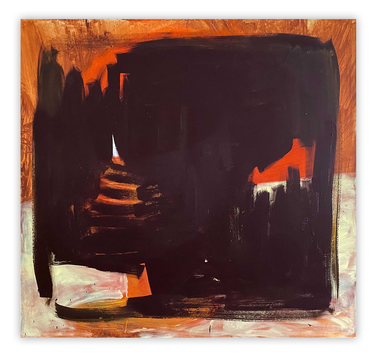 Untitled Almost Black - Paul Landauer - Abstract Painting - Ideelart