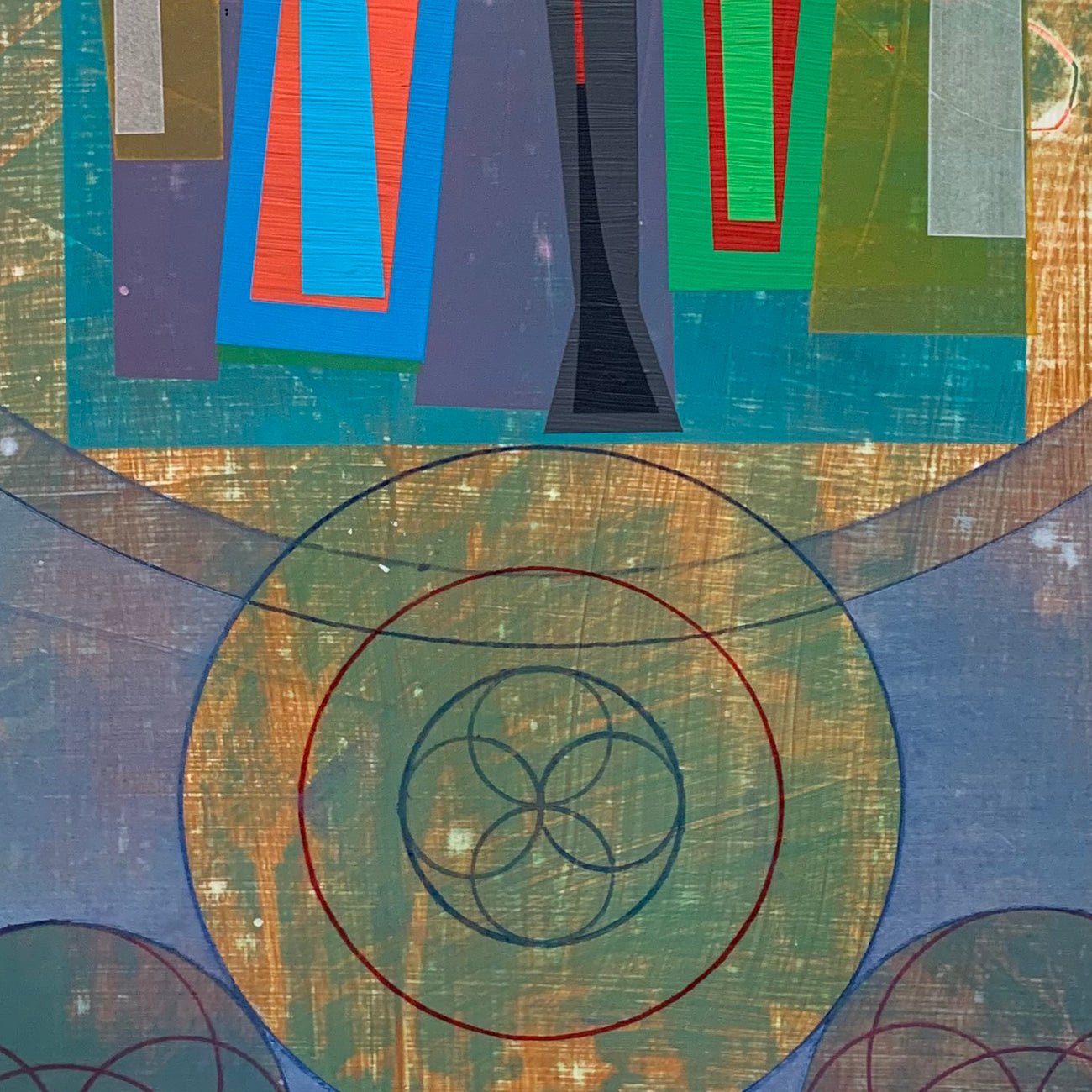 Organic Geometry (Mandala V) - Michael Barringer - Abstract Painting - Ideelart