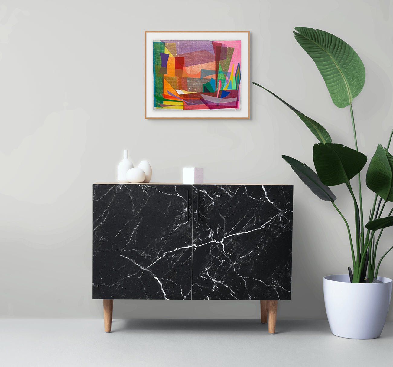 Chroma Riff (Mariner I) - Michael Barringer - Abstract Painting - Ideelart