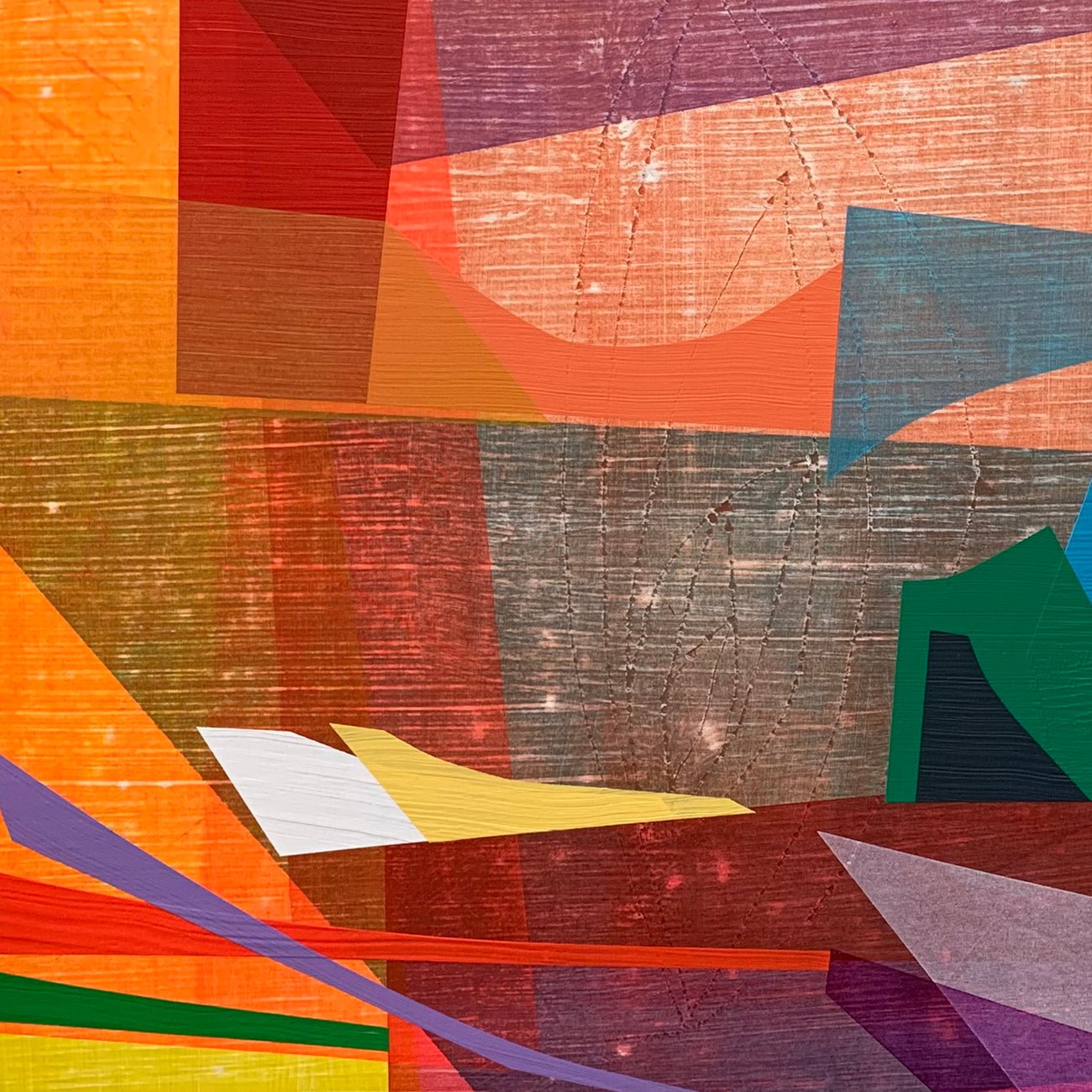 Chroma Riff (Mariner I) - Michael Barringer - Abstract Painting - Ideelart