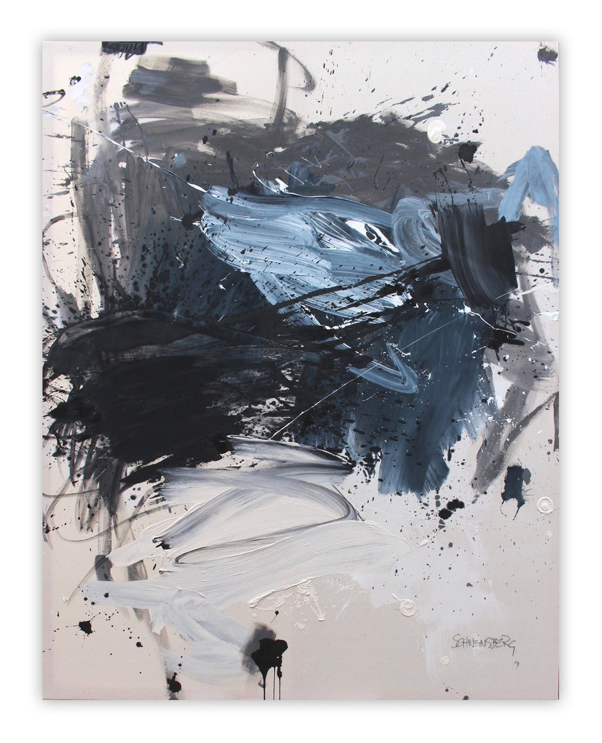 There's A Storm Front Coming - Daniela Schweinsberg - Abstract Painting - Ideelart